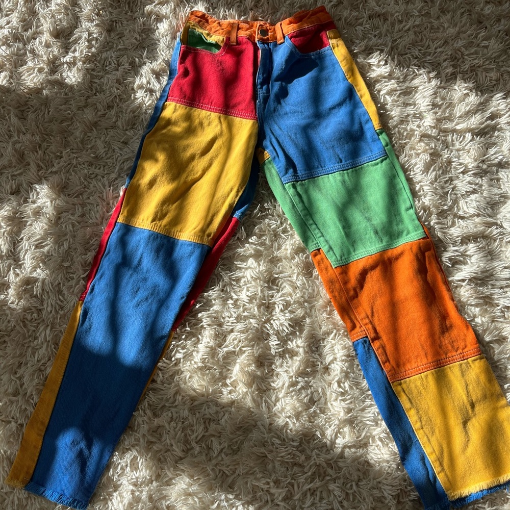 Colorblock Pants